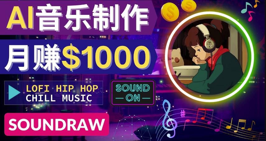 无需任何音乐基础:使用AI软件制作Lofi Hip Hop Chill Music月赚1000美元
