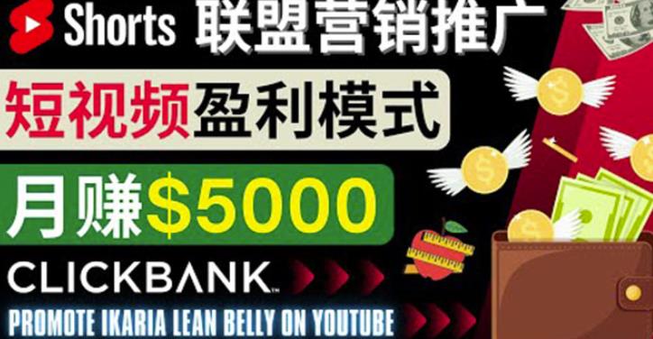 通过Youtube Shorts推广联盟营销商品,月赚5000美元方法和技巧
