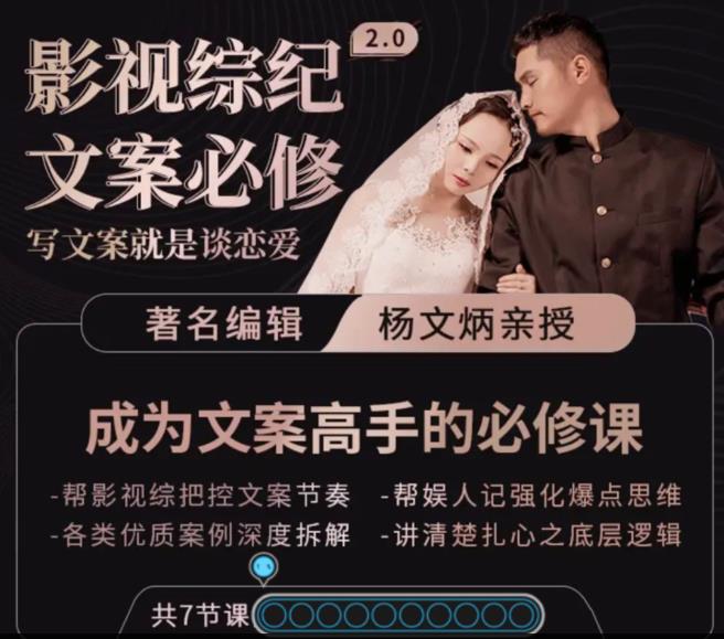影视综纪·文案必修」阿炳价值1699的文案课,写文案,就是谈恋爱