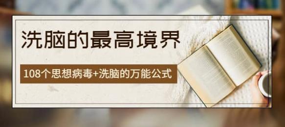 《洗脑的最高境界》人手一本的商业圣经,108个思想病毒+洗脑的万能公式