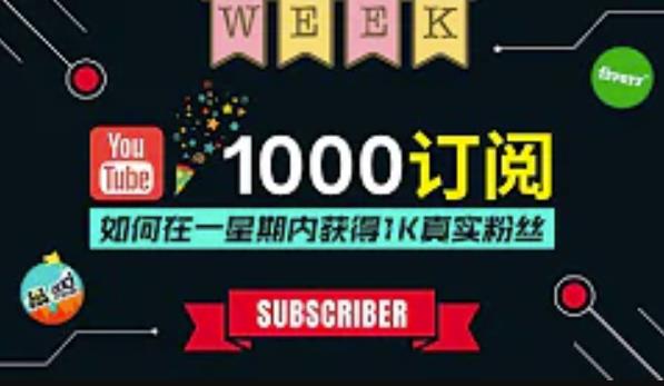 油管涨粉教程:一星期内获得1000真实粉丝,免费且快速的方法操作简单