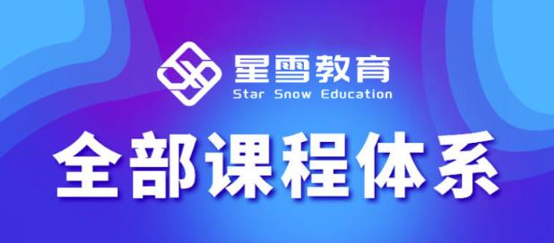 星雪教育淘系高级班,更全的运营提升方案,零基础由浅入深,店铺最新玩法