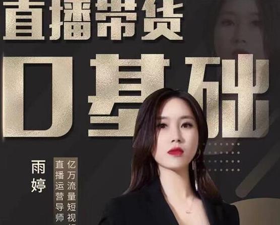 雨婷·2021年服装直播运营落地实操课,新号0粉快速带货日销10W+