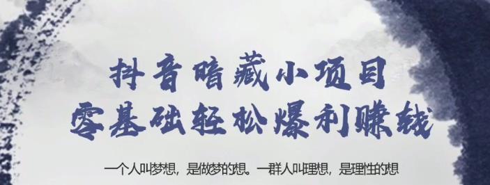 忠余网赚32计第二十二计:抖音暗藏小项目零基础轻松暴利赚钱【视频课程】