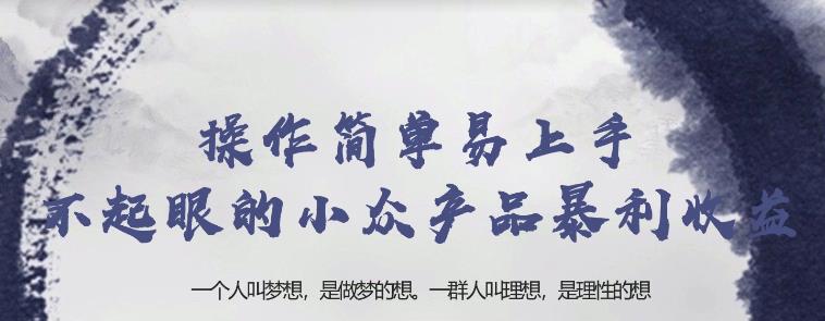 忠余网赚32计第十七计:操作简单易上手不起眼的小众产品暴利收益【视频课程】