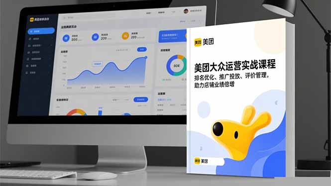 美团大众运营实战课程，排名优化、推广投放、评价管理，助力店铺业绩倍增