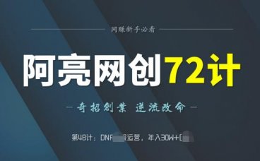 阿亮网创72计第48计：DNF si服运营，年入30W+