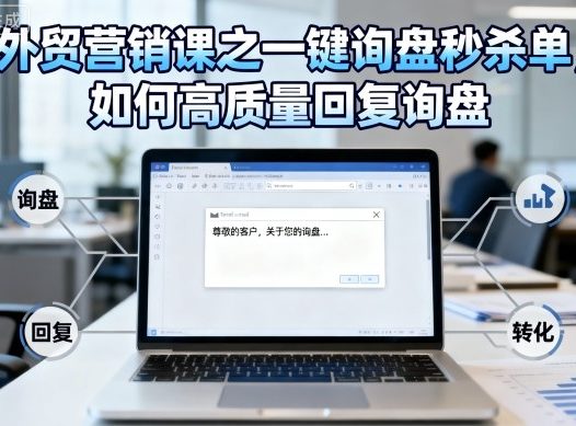 外贸营销课之一键询盘秒杀单，如何高质量回复询盘