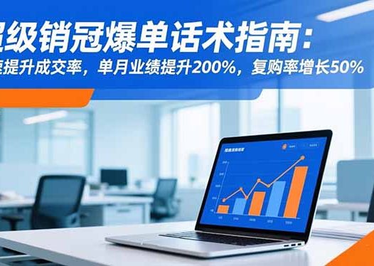 超级销冠爆单话术指南：快速提升成交率，单月业绩提升200%，复购率增长50%