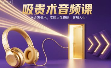 吸贵术音频课，学会吸贵术，实现人生奇迹，破局人生