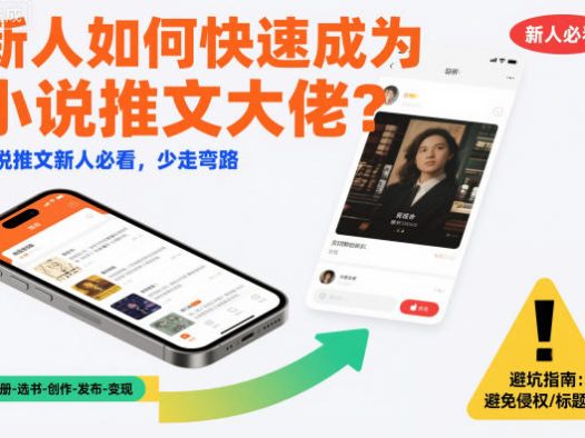新人如何快速成为小说推文大佬?小说推文新人必看,少走弯路